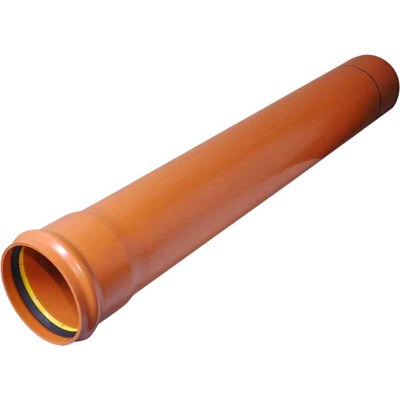 Markavloppsrör PVC - 6Meter