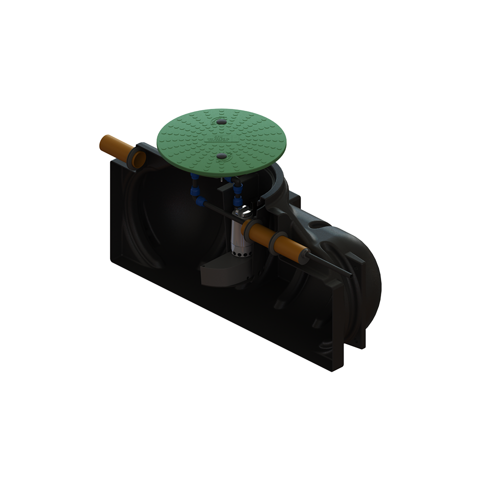 Cipax Slamavskiljare för BDT 2-kammare 1200L 1,2m3