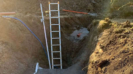 Installera avloppet på frostfritt djup