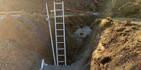 Installera avloppet på frostfritt djup