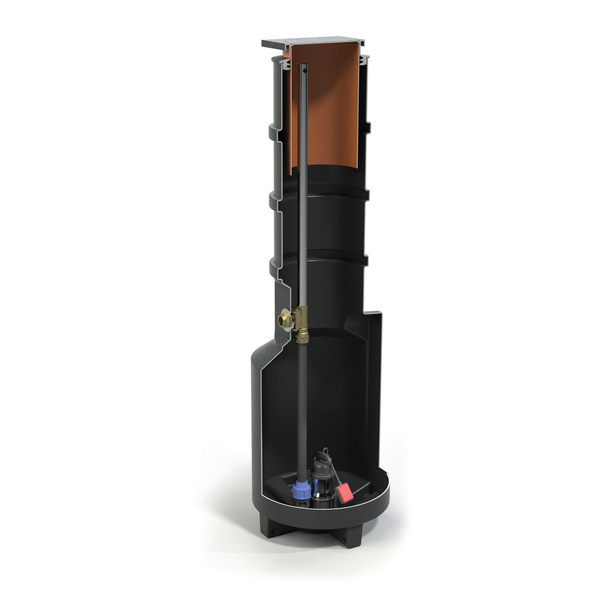Pumpstation Kompus PSD1 med pump BAV250A – för grund - och gråvatten - Baga