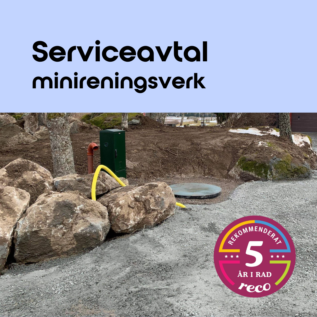 Avloppsservice: Serviceavtal på minireningsverk