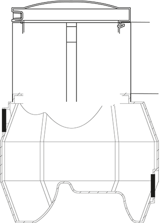 Förhöjning Biobox 600 mm