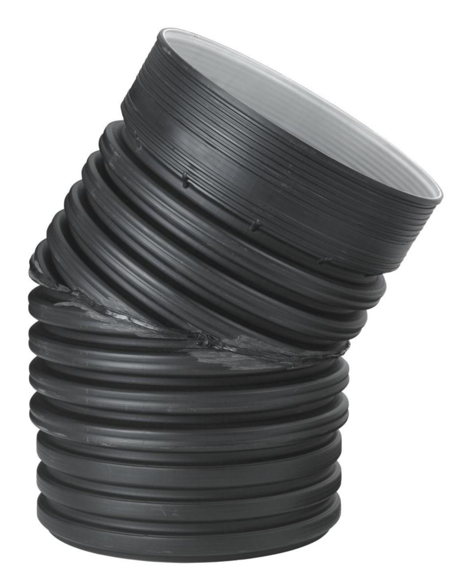 Uponor IQ dagvattenböj 30° DN 800, 1 muff - Uponor