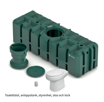 Fann Green Toalettsystem med sluten tank