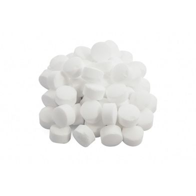 Salttabletter för avhärdning på pall