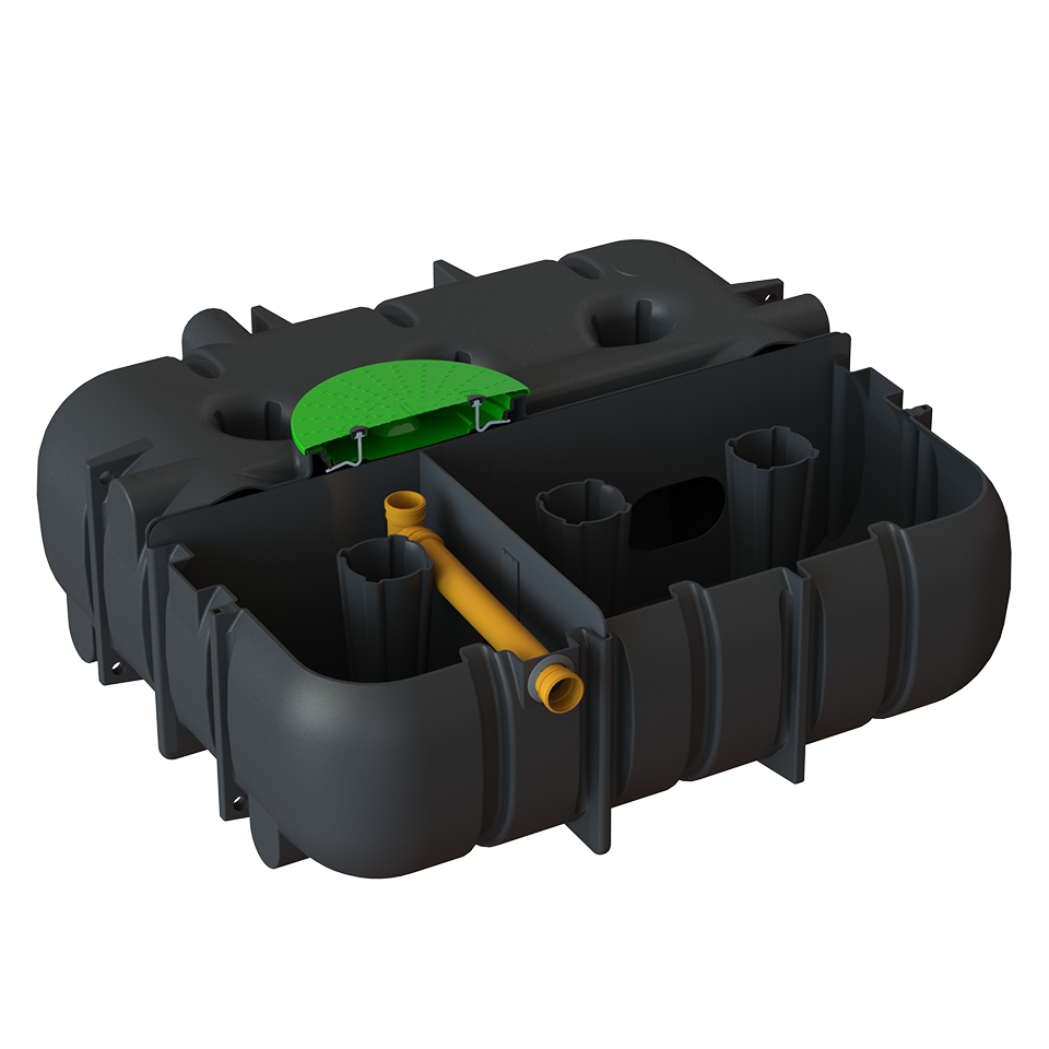 Slamavskiljare BDTKL 3-kammare 3200L