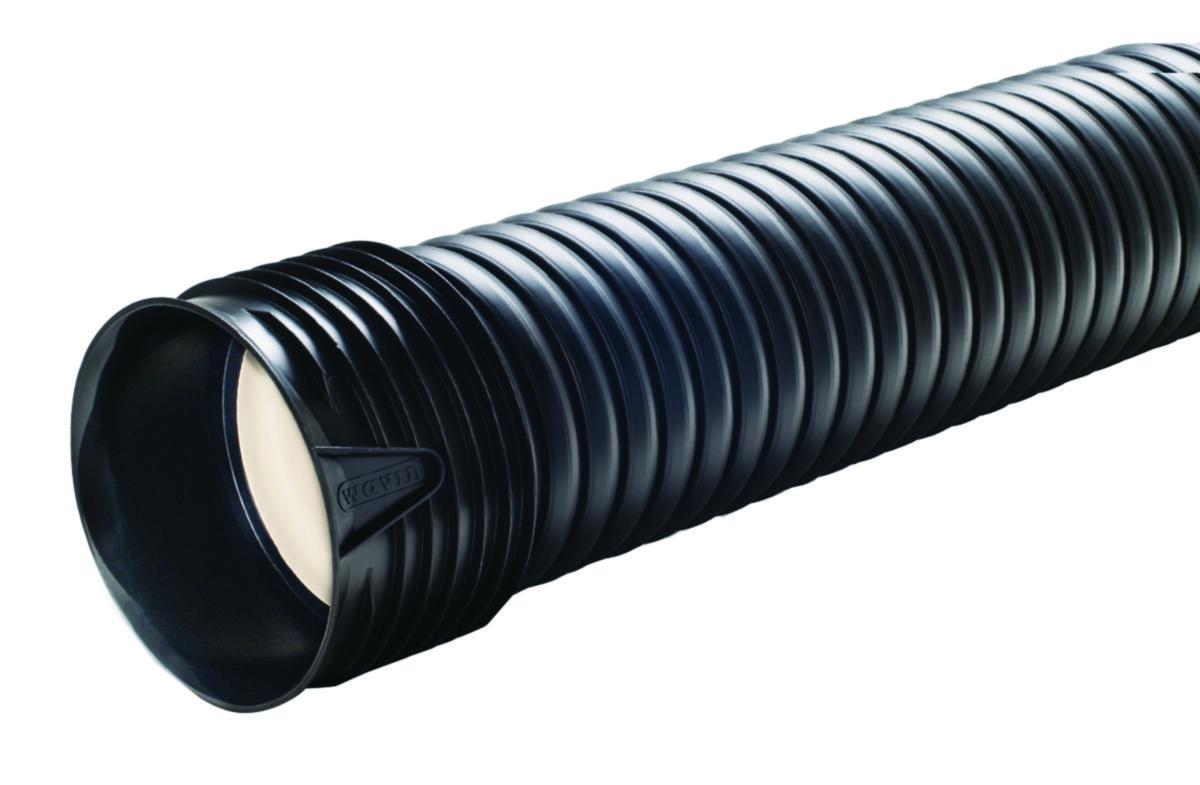 Wavin X - Stream dagvattenrör DN 200 × 6 m med muff - Wavin