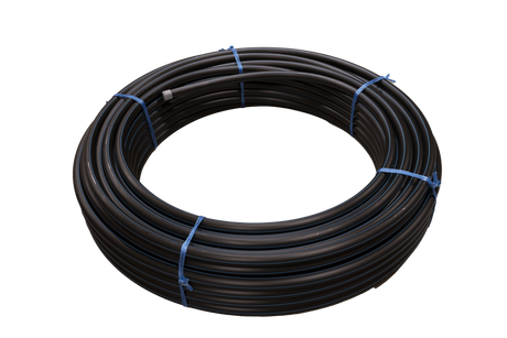 PEM - rör 20 mm PE100 SDR11 PN16 blå stripe - PE - tryckrör - DEBE - 300 m - 1990021 - 300