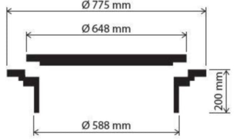 Kombiringen brunnslock A-600 lätt betäckning