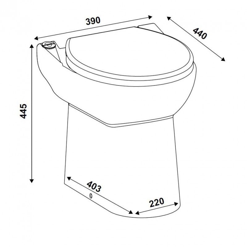 Sanicompact Silent ECO WC - Saniflo