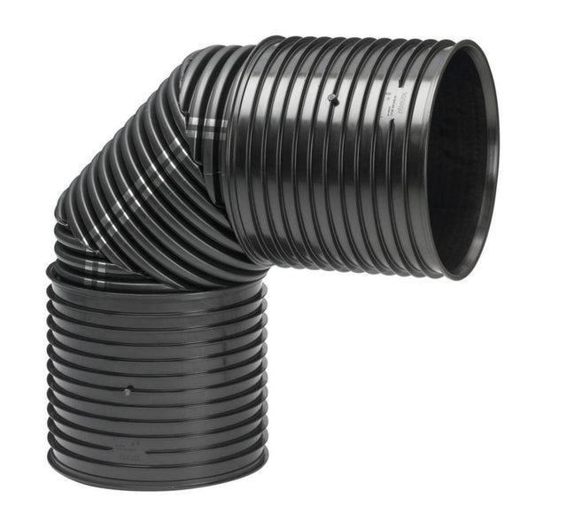 Uponor IQ dagvattenböj 90° DN 300, 2 muffar - Uponor