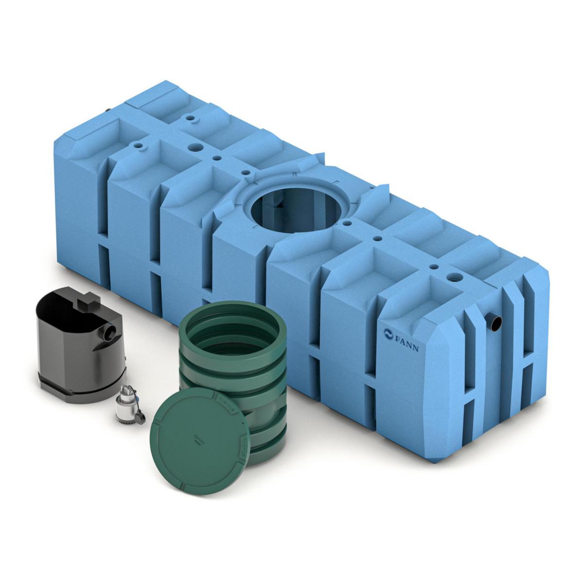 FANN SA 3006CE Pump-in-Tank – slamavskiljare 3 m³ BDT+KL med pump - FANN