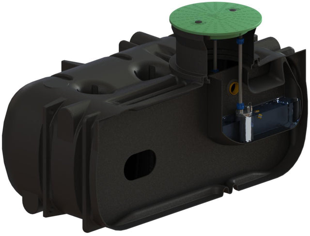 Slamavskiljare 3 - kammare 3200L med pumpbrunn - Cipax