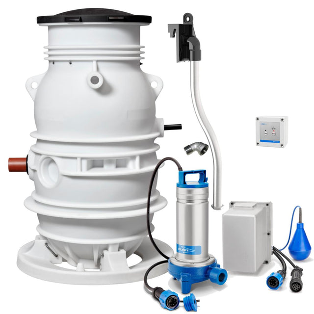 Flygt Compit 901H DXGplus avloppspumpstation, låsbart plastlock - Flygt