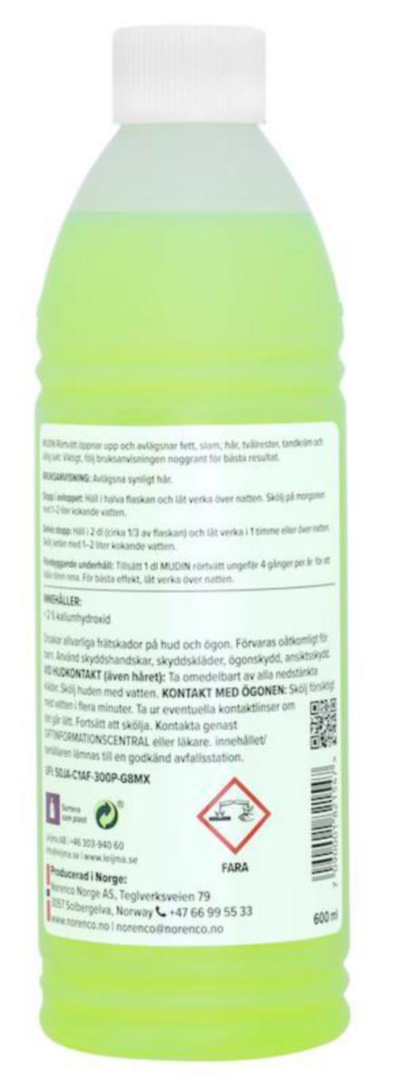 MUDIN Rörtvätt 600 ml - Svenskt Avlopp