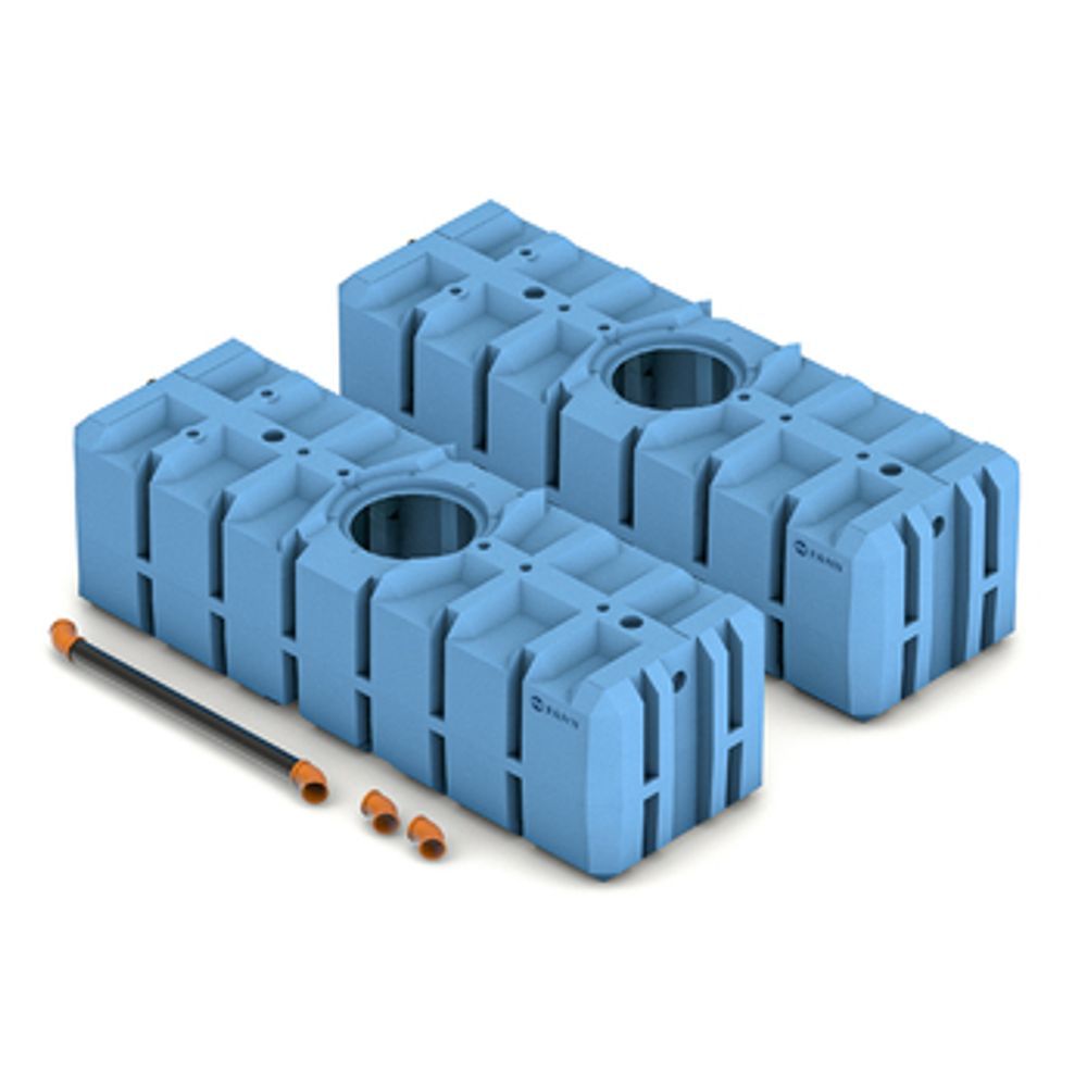 FANN Sluten tank ST6000LSA – paket 6000 liter (2 × 3000 l) - FANN