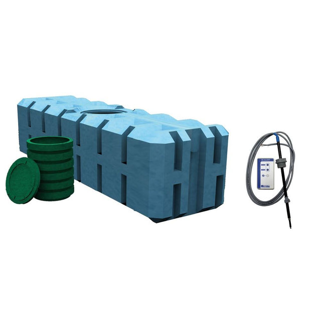 FANN Sluten tank 3000 liter med nivålarm (batteri) – paket - FANN